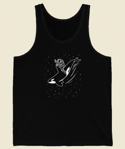 Killer Whale Astronaut 80s Tank Top