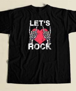 Lets Rock And Roll Music Vintage 80s T Shirt Style