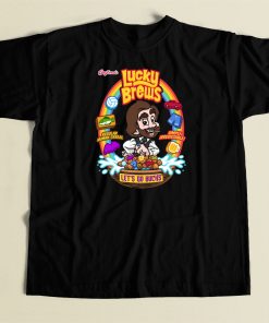 Funny Lucky Brews Cereal 80s T Shirt Style