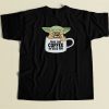 May The Coffee Be With You 80s T Shirt Style