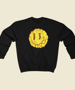 Melty Smiley Face 80s Sweatshirts Style