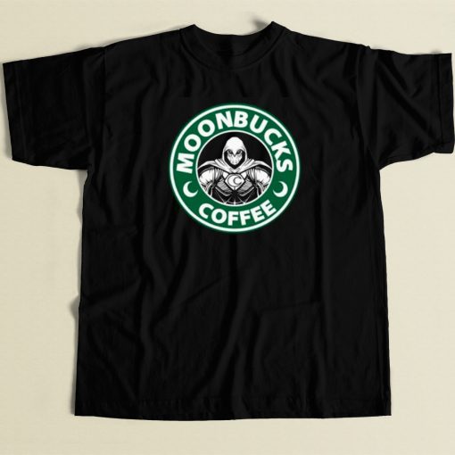 Moonbucks Coffee Funny 80s T Shirt Style