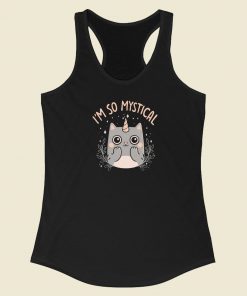 Mystical Kitty Funny 80s Racerback Tank Top