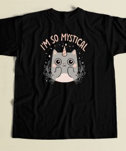 Mystical Kitty Funny 80s T Shirt Style