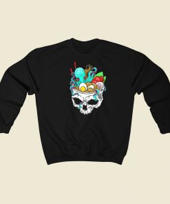 Octopus Skull Ramen 80s Sweatshirts Style