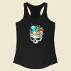 Octopus Skull Ramen 80s Racerback Tank Top