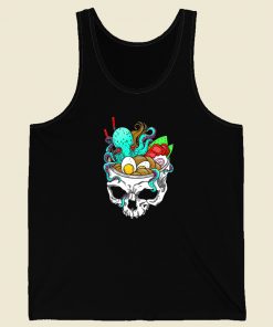 Octopus Skull Ramen 80s Tank Top