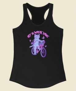 Off To Wreak Havoc 80s Racerback Tank Top