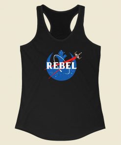 Parody Rebel Nasa 80s Racerback Tank Top