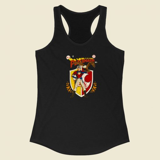 Peacemaker Eagly Comics 80s Racerback Tank Top