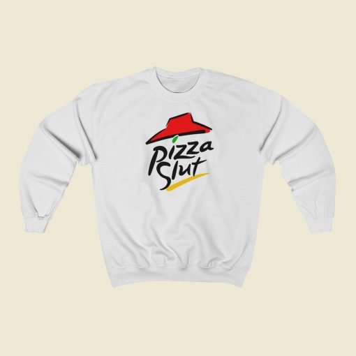 Pizza Slut Funny Food Parody 80s Sweatshirts Style