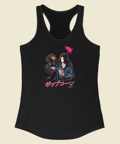 Popcorn Crow Itachi 80s Racerback Tank Top