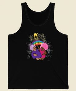 Rainbow Cloud Hair 80s Tank Top