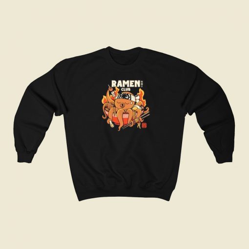 Ramen Tako Club 80s Sweatshirts Style