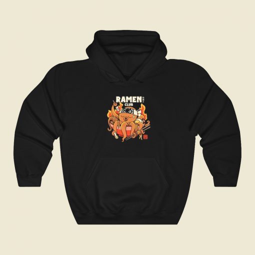 Ramen Tako Club 80s Hoodie Style