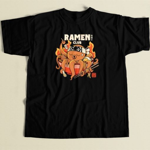 Ramen Tako Club 80s T Shirt Style