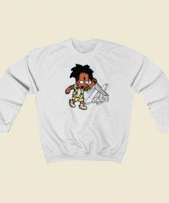 Rapper 21 Savage Parody Bart Simpson Sweatshirts Style