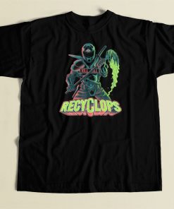 Recyclops Destroy Graphic 80s T Shirt Style