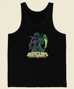 Recyclops Destroy Graphic 80s Tank Top