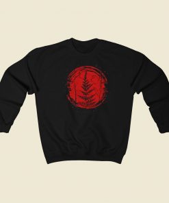 Red Moon Fern Graphic 80s Sweatshirts Style