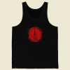 Red Moon Fern Graphic 80s Tank Top