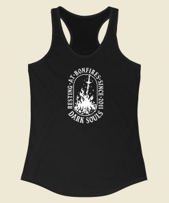 Resting At Bonfires Classic 80s Racerback Tank Top