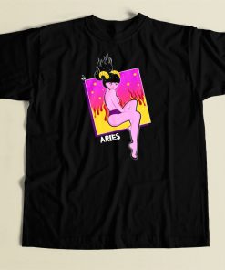 Sexy Aries Zodiac 80s T Shirt Style