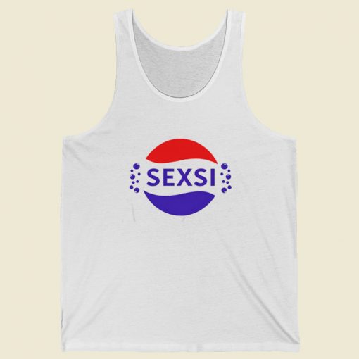 Sexy Pepsi Parody 80s Tank Top