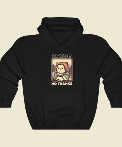 Smile No Thanks Monalisa Cat Hoodie Style