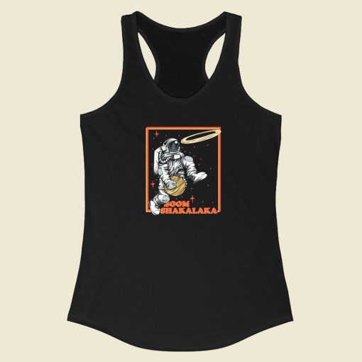 Space Dunk Graphic 80s Racerback Tank Top