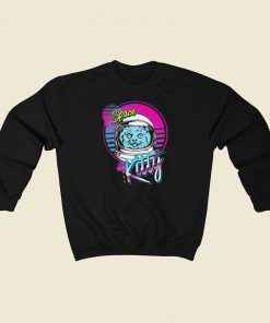 Space Kitty Astronaut 80s Sweatshirts Style