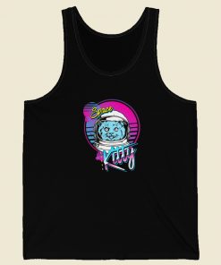 Space Kitty Astronaut 80s Tank Top