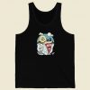 Spooky Night Pizza Funny 80s Tank Top