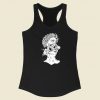 Statue Of David Skull 80s Racerback Tank Top