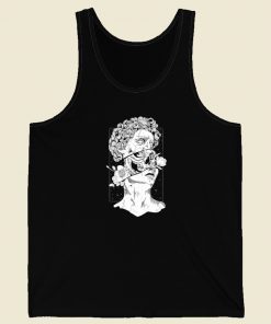 Statue Of David Skull 80s Tank Top