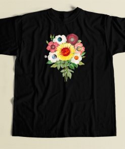 Sun Flower System Planets 80s T Shirt Style