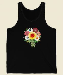 Sun Flower System Planets 80s Tank Top