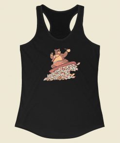 Surfing The Workweek 80s Racerback Tank Top