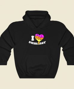 Sweet I Love Summer 80s Hoodie Style