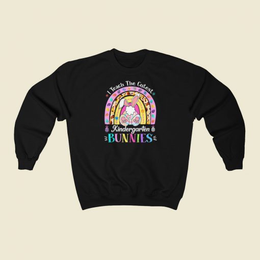 The Cutest Kindergarten Bunnies 80s Sweatshirts Style