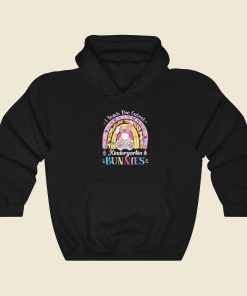 The Cutest Kindergarten Bunnies 80s Hoodie Style