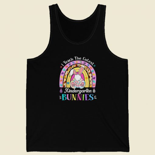 The Cutest Kindergarten Bunnies 80s Tank Top