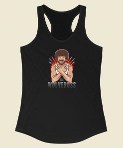 The Wolveross Artistic 80s Racerback Tank Top