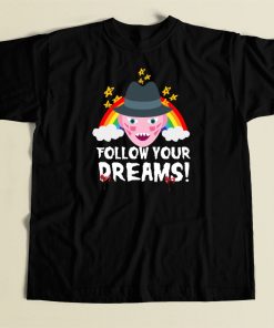 Top Follow Your Dreams 80s T Shirt Style