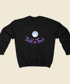 Trick or Treat Night Moon Sky 80s Sweatshirts Style