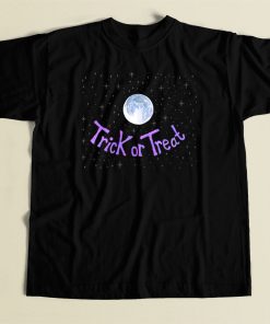 Trick or Treat Night Moon Sky 80s T Shirt Style