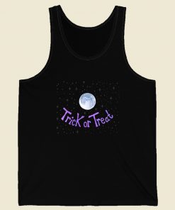 Trick or Treat Night Moon Sky 80s Tank Top