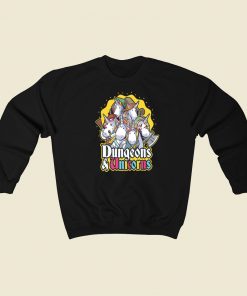 Unicorns Dungeon Funny 80s Sweatshirts Style