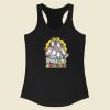 Unicorns Dungeon Funny 80s Racerback Tank Top