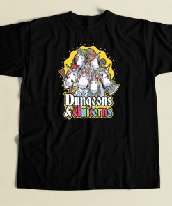 Unicorns Dungeon Funny 80s T Shirt Style